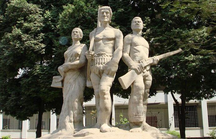 Liberation War Sculpture Durbar Bangla: University of Science and Technology, Khulna, Bangladesh.